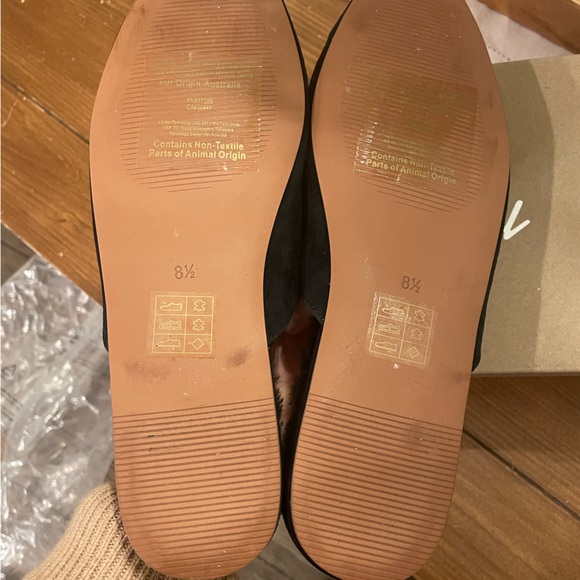 Madewell The Suede Kasey Mule in Faux Shearling sz 8.5 NB286 - Picture 3 of 3